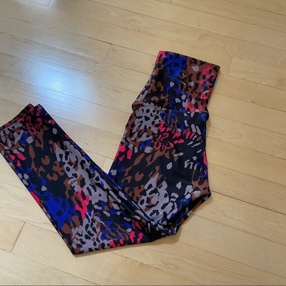 Emily Hsu Design Multicolor Leopard Print  Ultra High Rise Leggings XS NWOT - Picture 6 of 8